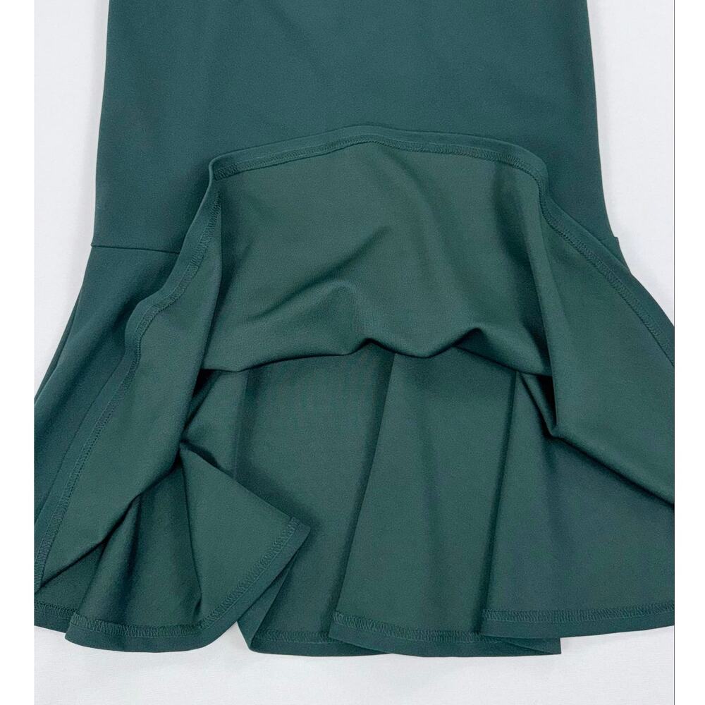 Lulus Moment Maker Square Neck Trumpet Midi Dress Women's Small Green - Picture 9 of 16
